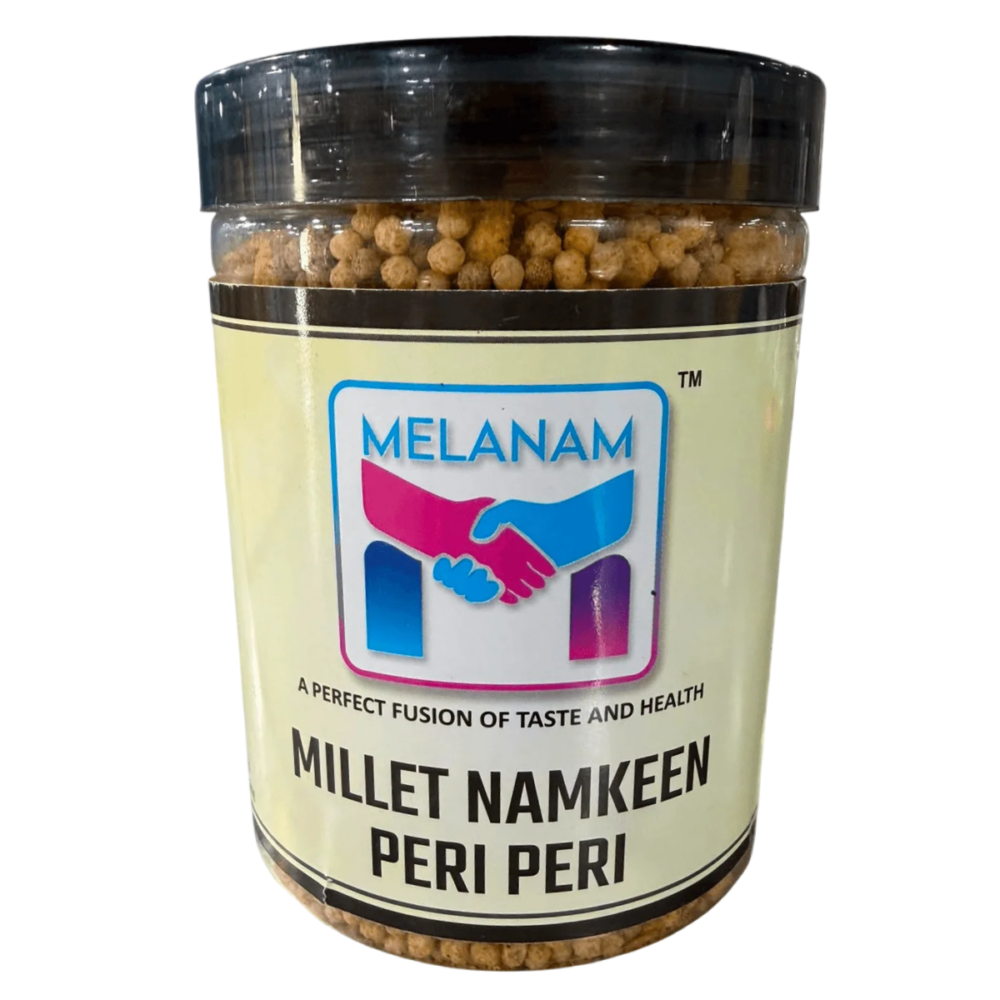 Millet Peri Peri Namkeen by Melanam – Best Spicy High Protein Millet Snack