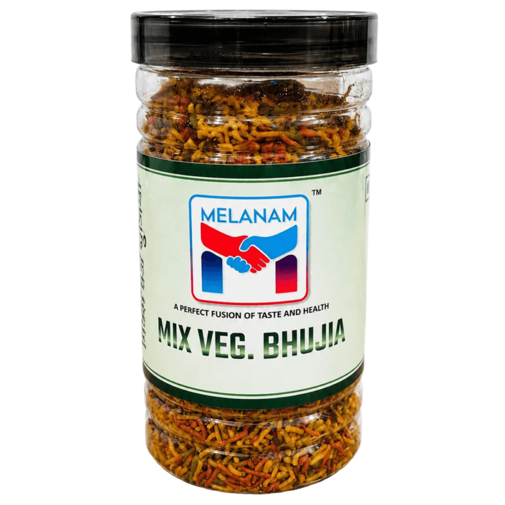 Mix Veg Bhujia by Melanam – Best Crispy High Protein Veg Snack