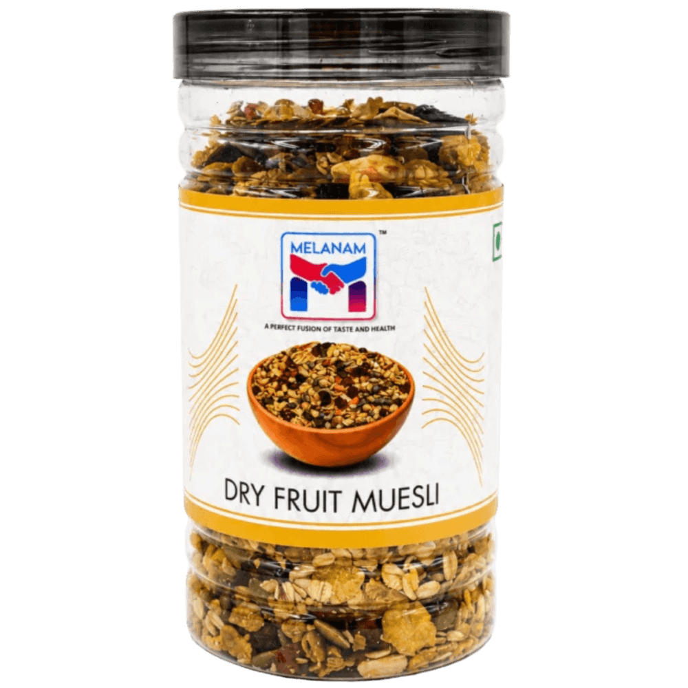 Melanam Dry Fruits Muesli – Premium Healthy Breakfast with Nuts & Dry Fruits