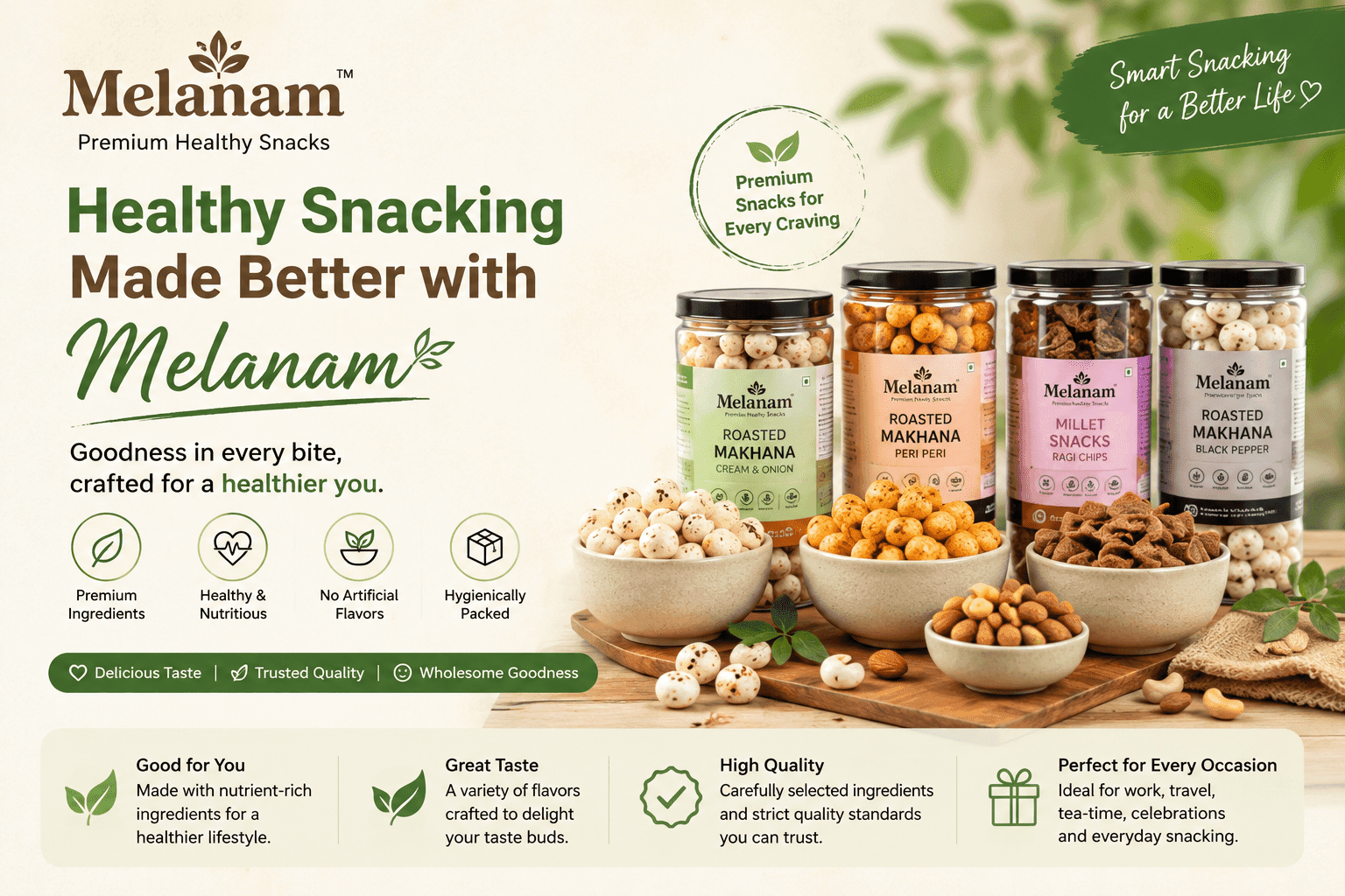 Healthy Snacking Made Better with Melanam snacks