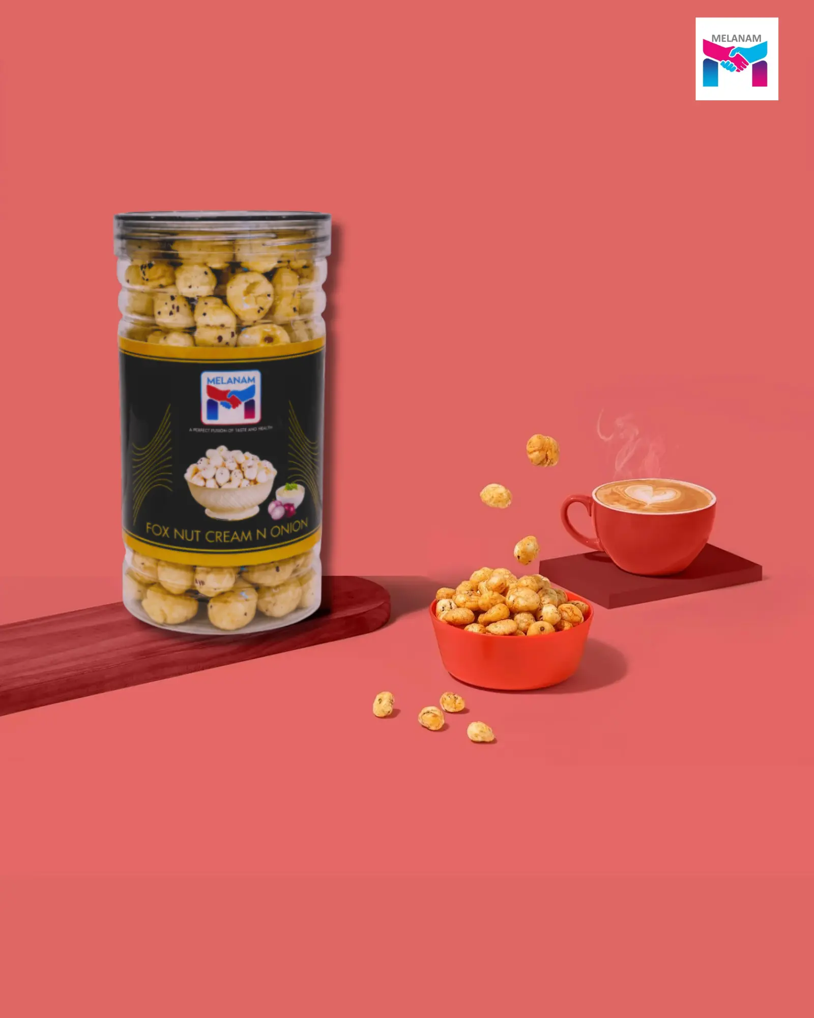 Makhana Combo Pack | Black Pepper + Cream & Onion + FREE Salted Makhana Makhana Combo Pack | Black Pepper + Cream & Onion + FREE Salted Makhana - Image 2