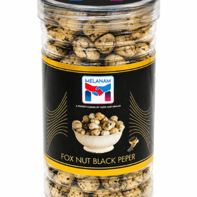 Melanam Fox Nut Black Pepper roasted makhana with black pepper