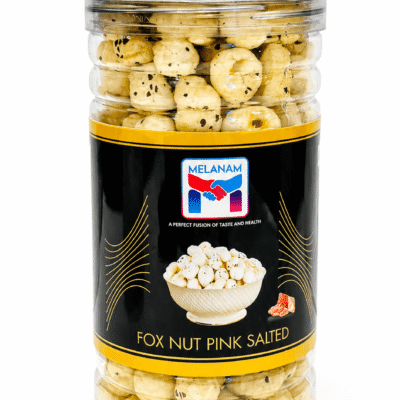 Melanam Fox Nut Pink Salted roasted makhana with pink salt