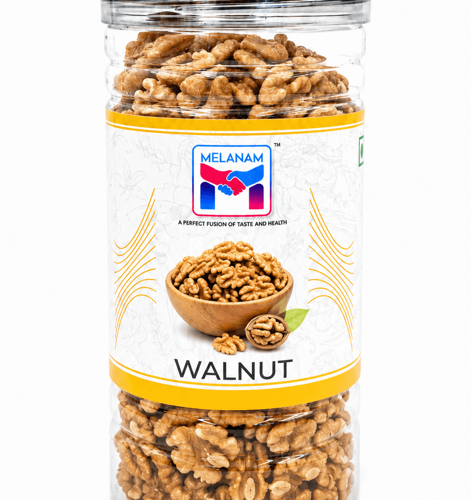 Melanam Walnuts premium raw whole walnut kernels