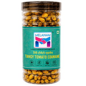 Melanam Tangy Tomato Edamame – High Protein Flavourful Snack