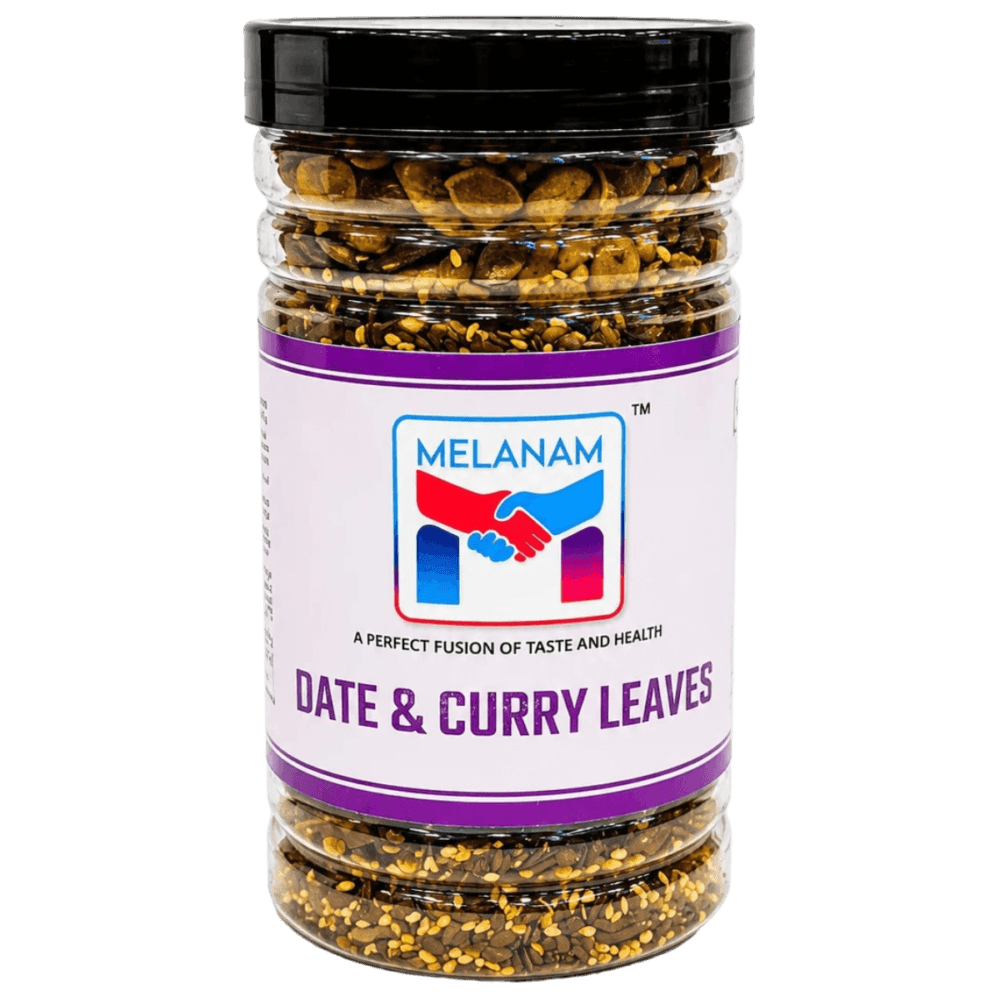 Melanam Date and Curry Leaves – Unique Roasted Healthy Snack