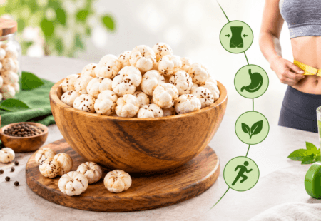 Makhana for weight loss – roasted fox nuts healthy low calorie snack