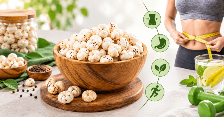 Makhana for weight loss – roasted fox nuts healthy low calorie snack